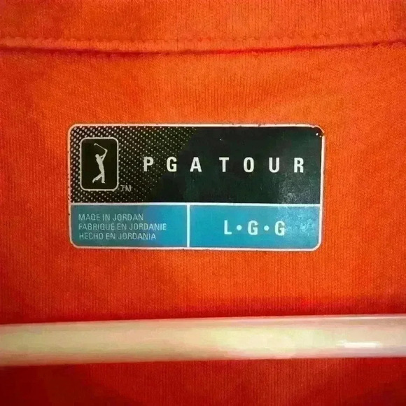 PGA Tour Certified Peach Polo w/Dri-Fit Technology - Picture 2 of 3